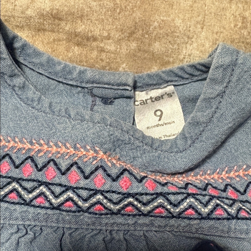 Carters Blue Tunic with Patterned Leggings - Picture 3 of 3